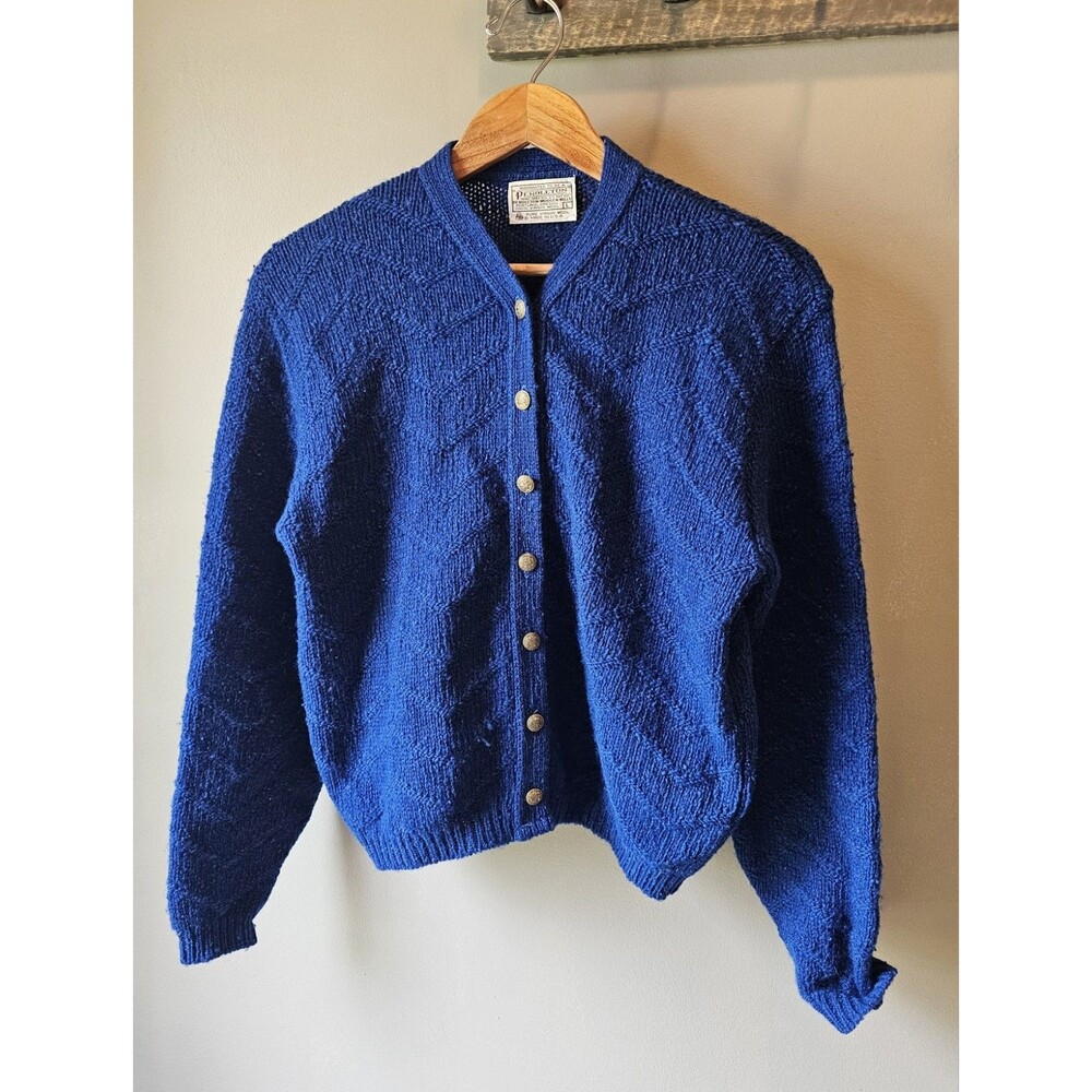 Vintage Pendleton 100% virgin wool Sweater in Navy, Women's Size Large